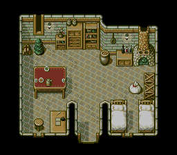 Thumbnail for a map of Larpa Village Larpa Sickly House for the Genesis game Lunar: Eternal Blue.