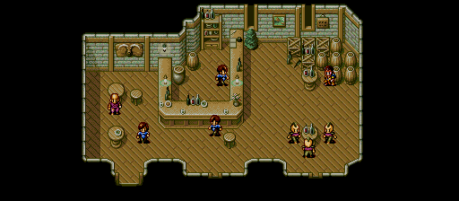 Thumbnail for a map of Larpa Village Larpa Tavern for the Genesis game Lunar: Eternal Blue.
