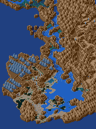 Thumbnail for a map of Marius Zone Overworld (Postgame) (Unmarked) for the Genesis game Lunar: Eternal Blue.
