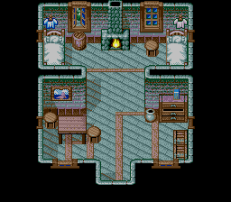 Thumbnail for a map of Meribia House 1 for the Genesis game Lunar: Eternal Blue.