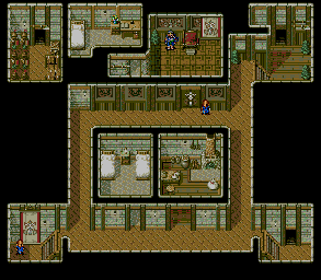 Thumbnail for a map of Meribia Lunn's Dojo 2F for the Genesis game Lunar: Eternal Blue.