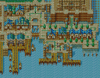 Thumbnail for a map of Meribia - Meribia for the Genesis game Lunar: Eternal Blue.