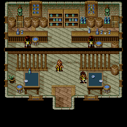 Thumbnail for a map of Meribia Tavern for the Genesis game Lunar: Eternal Blue.