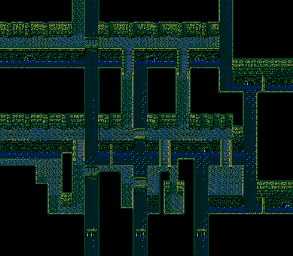 Thumbnail for a map of Meribian Sewers 4 for the Genesis game Lunar: Eternal Blue.