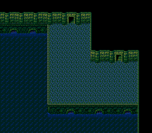 Thumbnail for a map of Meribian Sewers 5F (After Assassins' Defeat) (Animated) for the Genesis game Lunar: Eternal Blue.