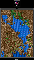Thumbnail for a map of Minea Sea Overworld (Postgame) for the Genesis game Lunar: Eternal Blue.