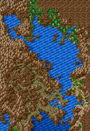 Thumbnail for a map of Minea Sea Overworld (Postgame) (Unmarked) (Animated) for the Genesis game Lunar: Eternal Blue.