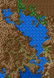 Thumbnail for a map of Minea Sea Overworld (Unmarked) for the Genesis game Lunar: Eternal Blue.