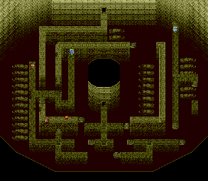 Thumbnail for a map of Mystic Ruins 2F for the Genesis game Lunar: Eternal Blue.