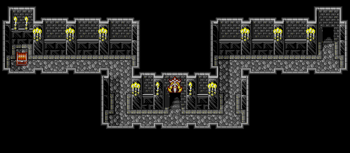 Thumbnail for a map of Neo-Vane Neo-Magic Guild 2F (Hallway) (Animated) for the Genesis game Lunar: Eternal Blue.