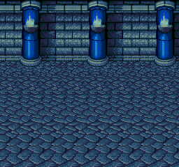 Thumbnail for a map of Pentagulia Towers Battle Background (Blue Tower) 1 for the Genesis game Lunar: Eternal Blue.