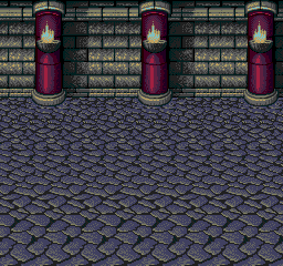 Thumbnail for a map of Pentagulia Towers Battle Background (Red Tower) 1 for the Genesis game Lunar: Eternal Blue.