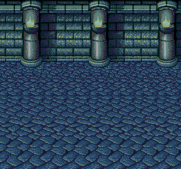 Thumbnail for a map of Pentagulia Towers Battle Background (White Tower) 1 for the Genesis game Lunar: Eternal Blue.