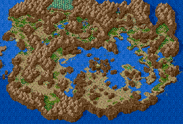 Thumbnail for a map of Salyan Desert Overworld (Unmarked) (Animated) for the Genesis game Lunar: Eternal Blue.