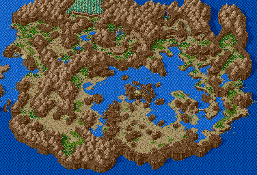 Thumbnail for a map of Salyan Desert Overworld (Unmarked) for the Genesis game Lunar: Eternal Blue.
