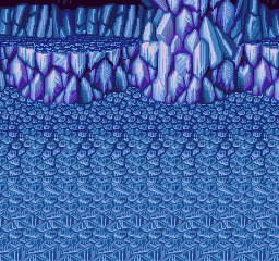 Thumbnail for a map of Snow Cave Battle Background 2 for the Genesis game Lunar: Eternal Blue.