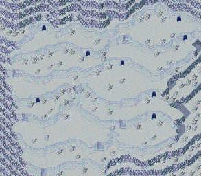 Thumbnail for a map of Snow Cave Left Side (After Snowball Roll) for the Genesis game Lunar: Eternal Blue.