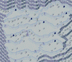 Thumbnail for a map of Snow Cave Left Side for the Genesis game Lunar: Eternal Blue.
