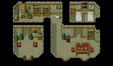 Thumbnail for a map of Takkar Village Takkar B. Babe Inn for the Genesis game Lunar: Eternal Blue.