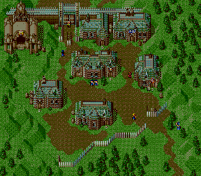 Thumbnail for a map of Takkar Village - Takkar Village for the Genesis game Lunar: Eternal Blue.