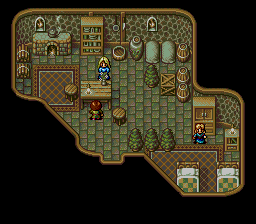 Thumbnail for a map of Zaback Mine Town Zaback House 1 for the Genesis game Lunar: Eternal Blue.