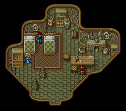 Thumbnail for a map of Zaback Mine Town Zaback House 2 for the Genesis game Lunar: Eternal Blue.