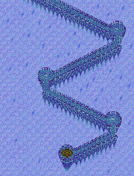 Thumbnail for a map of Zophar's Coliseum Dark Corridor for the Genesis game Lunar: Eternal Blue.