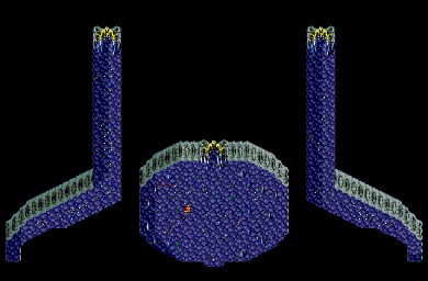 Thumbnail for a map of Zophar's Keep Hall for the Genesis game Lunar: Eternal Blue.
