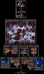 Thumbnail for a map of Zulan Village for the Genesis game Lunar: Eternal Blue.