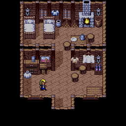 Thumbnail for a map of Zulan Village Zulan House 1 for the Genesis game Lunar: Eternal Blue.