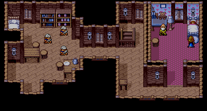 Thumbnail for a map of Zulan Village Zulan Mayor 2F for the Genesis game Lunar: Eternal Blue.