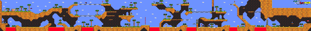 Thumbnail for a map of Level 1-1 for the Genesis game Magical Hat no Buttobi Turbo! Daibouken.