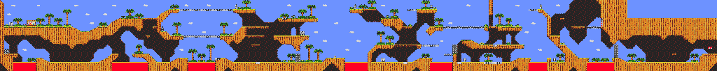 Thumbnail for a map of Level 1-1 (Unmarked) for the Genesis game Magical Hat no Buttobi Turbo! Daibouken.