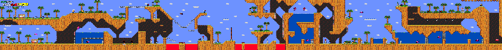Thumbnail for a map of Level 7-1 for the Genesis game Magical Hat no Buttobi Turbo! Daibouken.