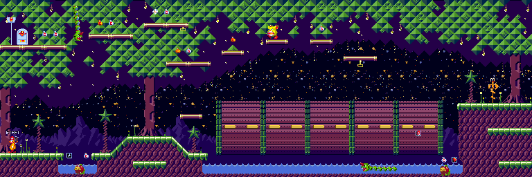 Thumbnail for a map of Stage 1: Magical Forest 3 for the Genesis game McDonald's Treasureland Adventure.