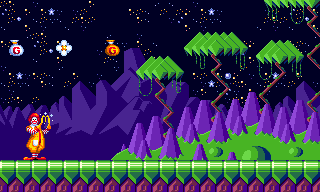 Thumbnail for a map of Stage 1: Magical Forest 5 for the Genesis game McDonald's Treasureland Adventure.