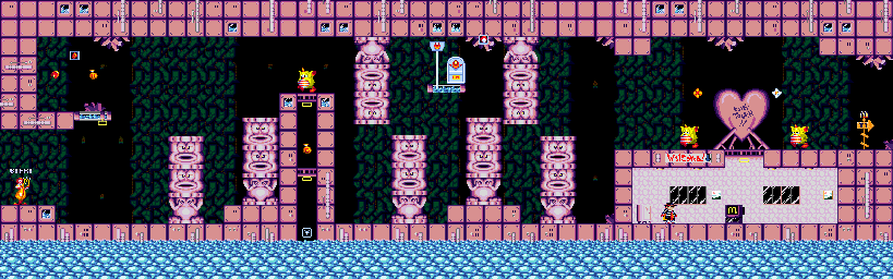 Thumbnail for a map of Stage 1: Magical Forest 7 for the Genesis game McDonald's Treasureland Adventure.