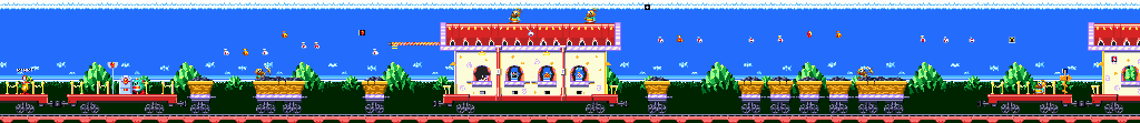 Thumbnail for a map of Stage 2: Magical Town 2 for the Genesis game McDonald's Treasureland Adventure.