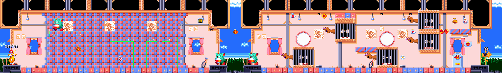 Thumbnail for a map of Stage 2: Magical Town 3 for the Genesis game McDonald's Treasureland Adventure.