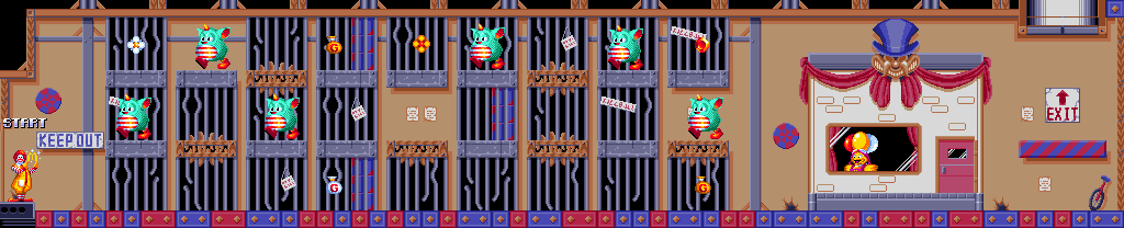 Thumbnail for a map of Stage 2: Magical Town 5 for the Genesis game McDonald's Treasureland Adventure.