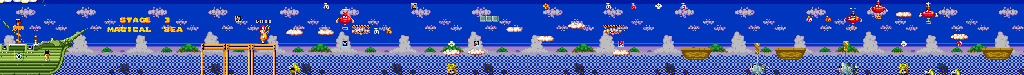 Thumbnail for a map of Stage 3: Magical Sea 1 for the Genesis game McDonald's Treasureland Adventure.