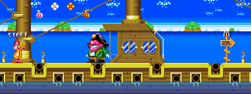 Thumbnail for a map of Stage 3: Magical Sea 4 for the Genesis game McDonald's Treasureland Adventure.