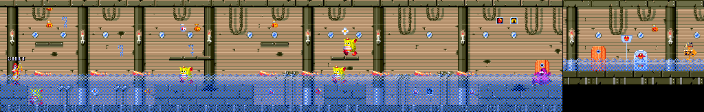 Thumbnail for a map of Stage 3: Magical Sea 7 for the Genesis game McDonald's Treasureland Adventure.