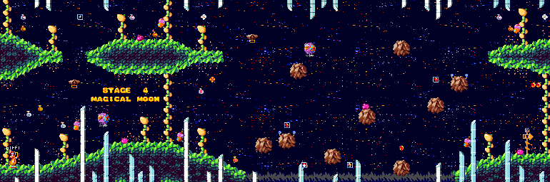 Thumbnail for a map of Stage 4: Magical Moon 1 for the Genesis game McDonald's Treasureland Adventure.