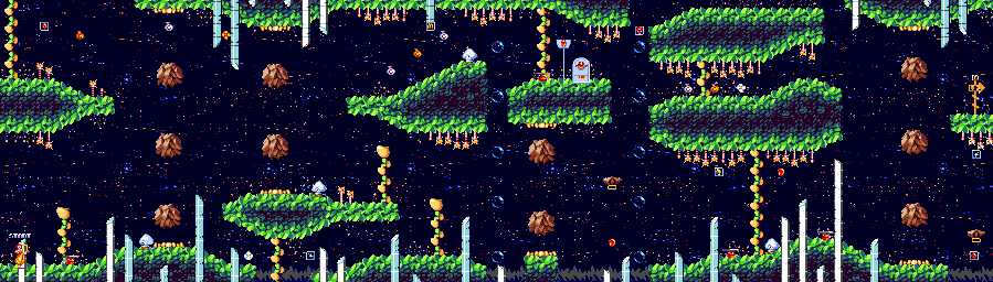 Thumbnail for a map of Stage 4: Magical Moon 2 for the Genesis game McDonald's Treasureland Adventure.