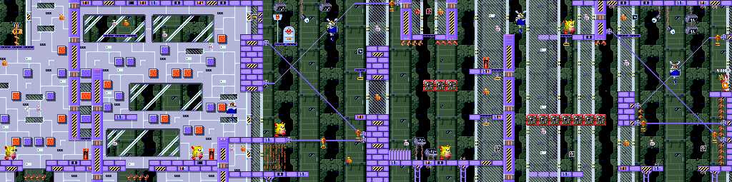 Thumbnail for a map of Stage 4: Magical Moon 6 for the Genesis game McDonald's Treasureland Adventure.