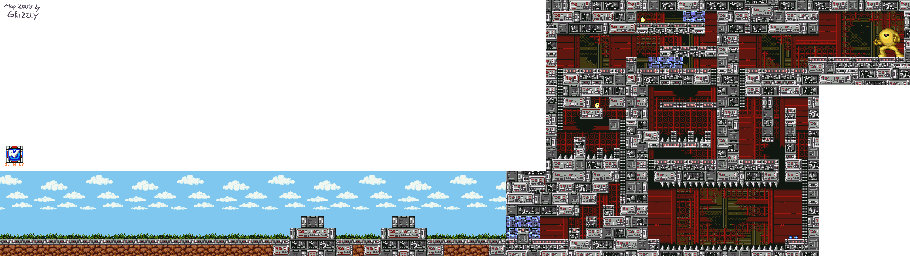 Thumbnail for a map of Mega Man Dr. Wily - Level 1 for the Genesis game Mega Man: The Wily Wars.
