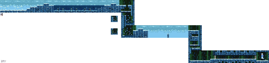 Thumbnail for a map of Mega Man Ice Man for the Genesis game Mega Man: The Wily Wars.