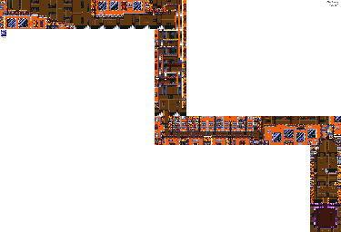 Thumbnail for a map of Mega Man II Skull Castle - Level 2 for the Genesis game Mega Man: The Wily Wars.
