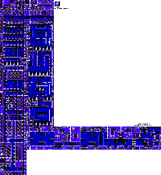 Thumbnail for a map of Mega Man II Skull Castle - Level 4 for the Genesis game Mega Man: The Wily Wars.